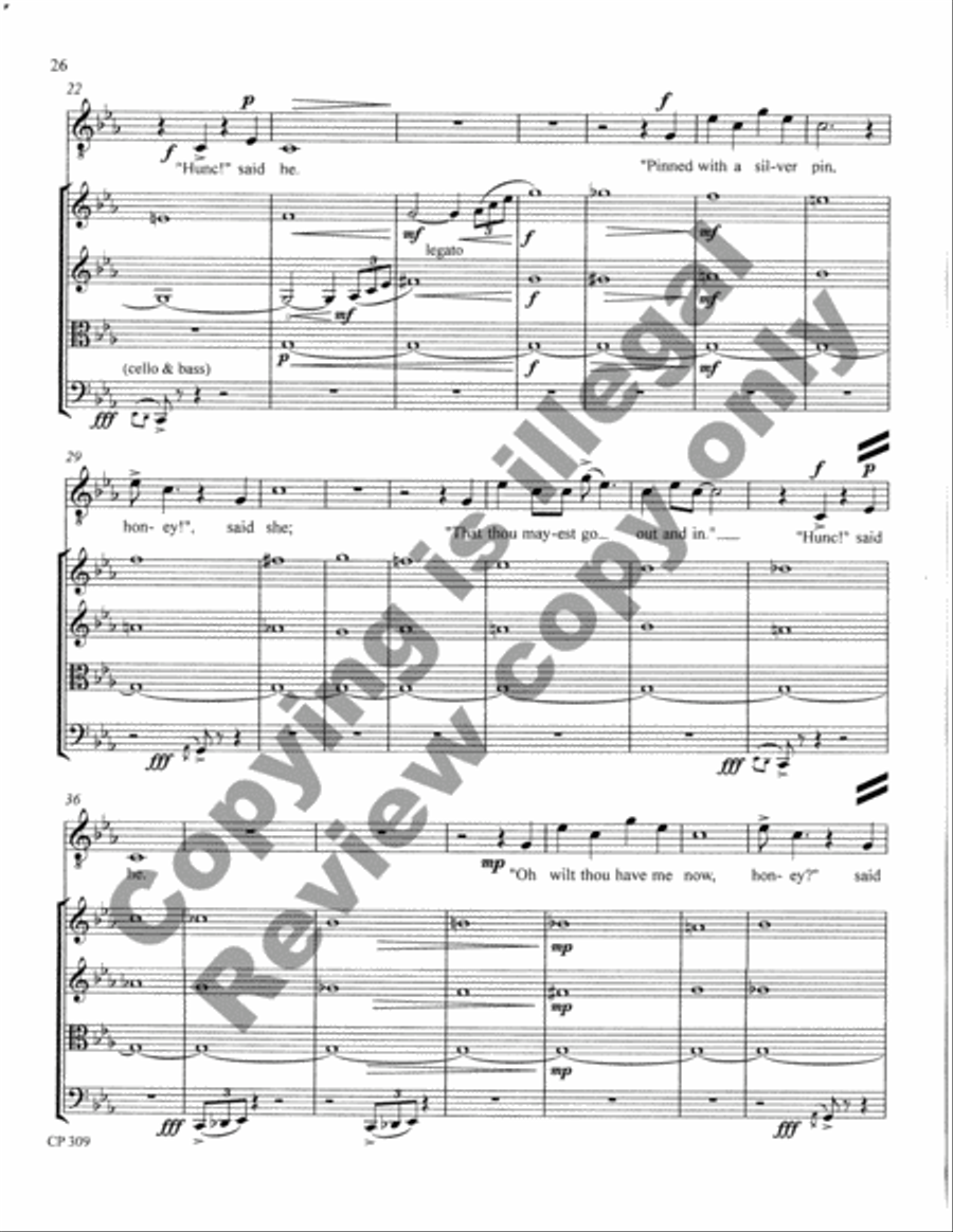 Songs of Laughter, Love, & Tears (Full Score & Parts) String Orchestra scores gallery preview page 64
