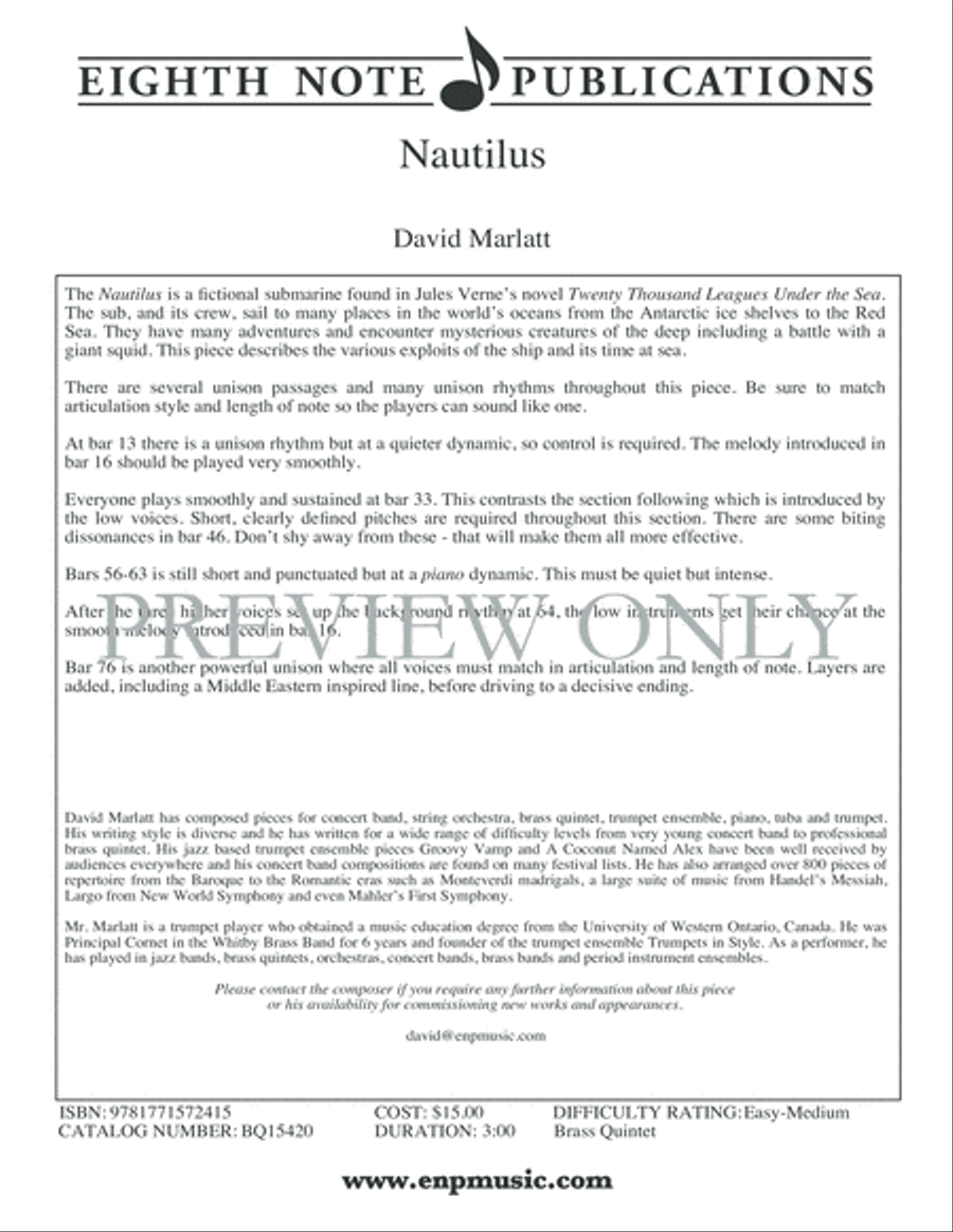 Nautilus Nautilus Brass Quintet scores gallery preview page 2