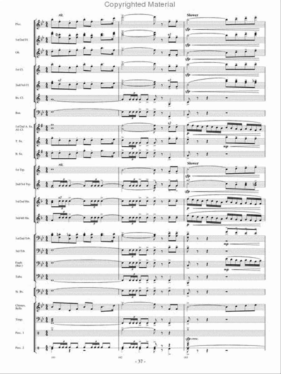 Broad Stripes and Bright Stars Concert Band scores gallery preview page 36