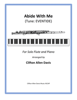 Abide With Me (solo flute, piano accompaniment, instrumental part included)
