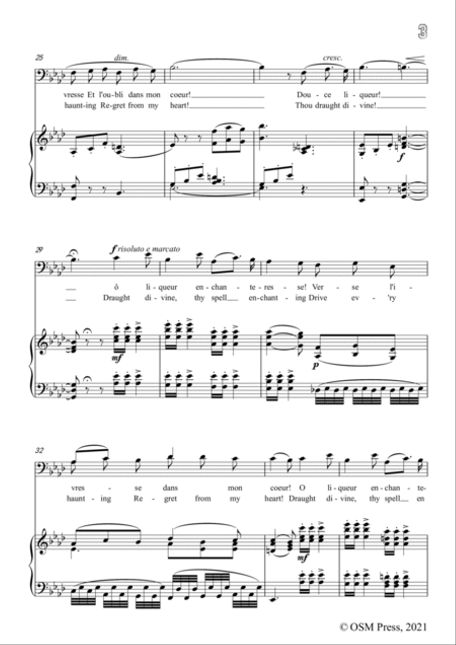 A. Thomas-O vin,dissipe le tristesse,in A flat Major,from Hamlet,for Voice and Piano Voice Solo scores gallery preview page 5