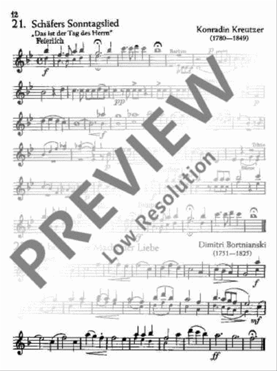 Für Feiern und Feste Clarinet scores gallery preview page 13