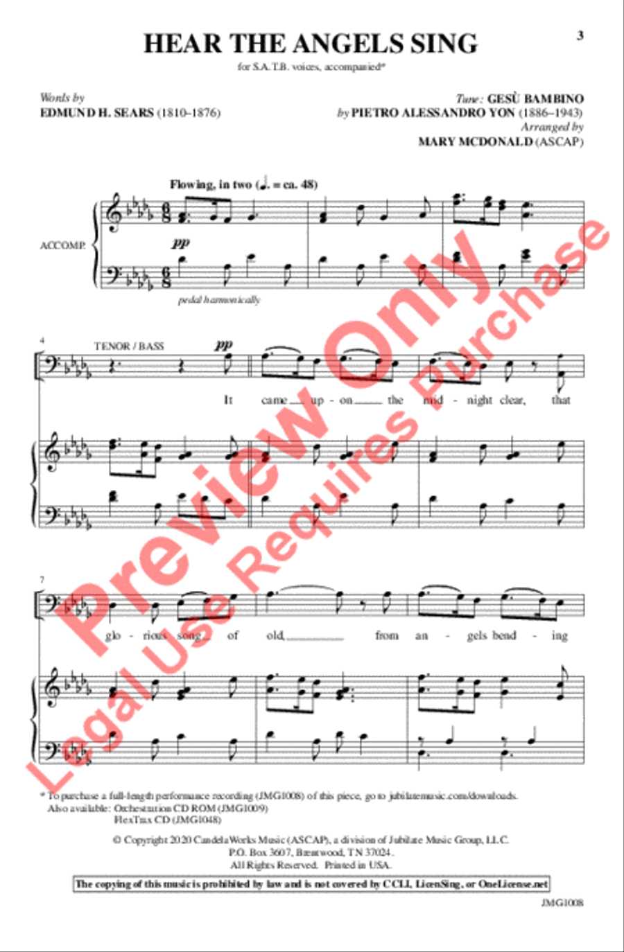 Hear the Angels Sing Hear the Angels Sing Choir scores gallery preview page 2
