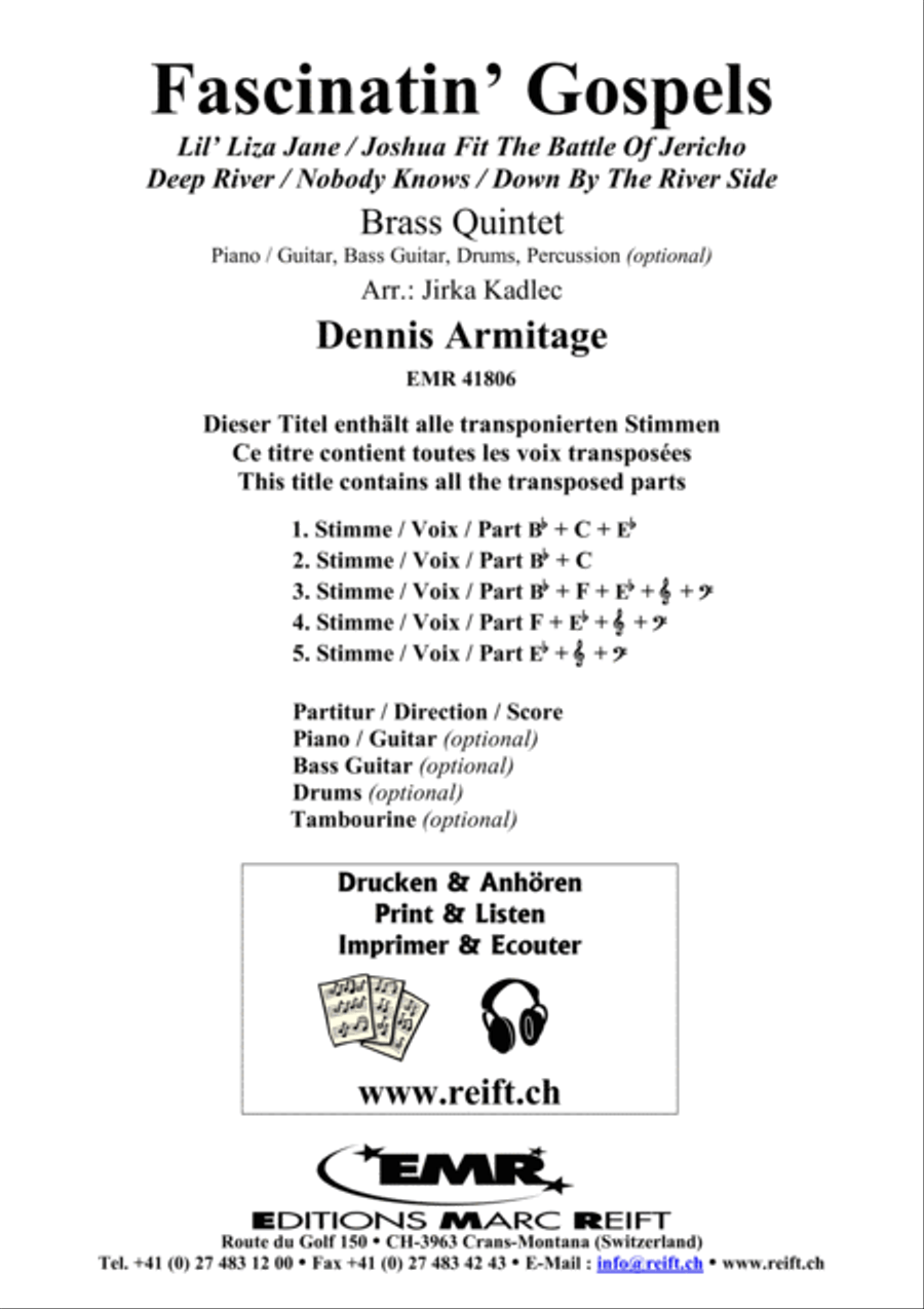 Fascinatin' Gospels Fascinatin' Gospels Brass Band scores gallery preview page 2