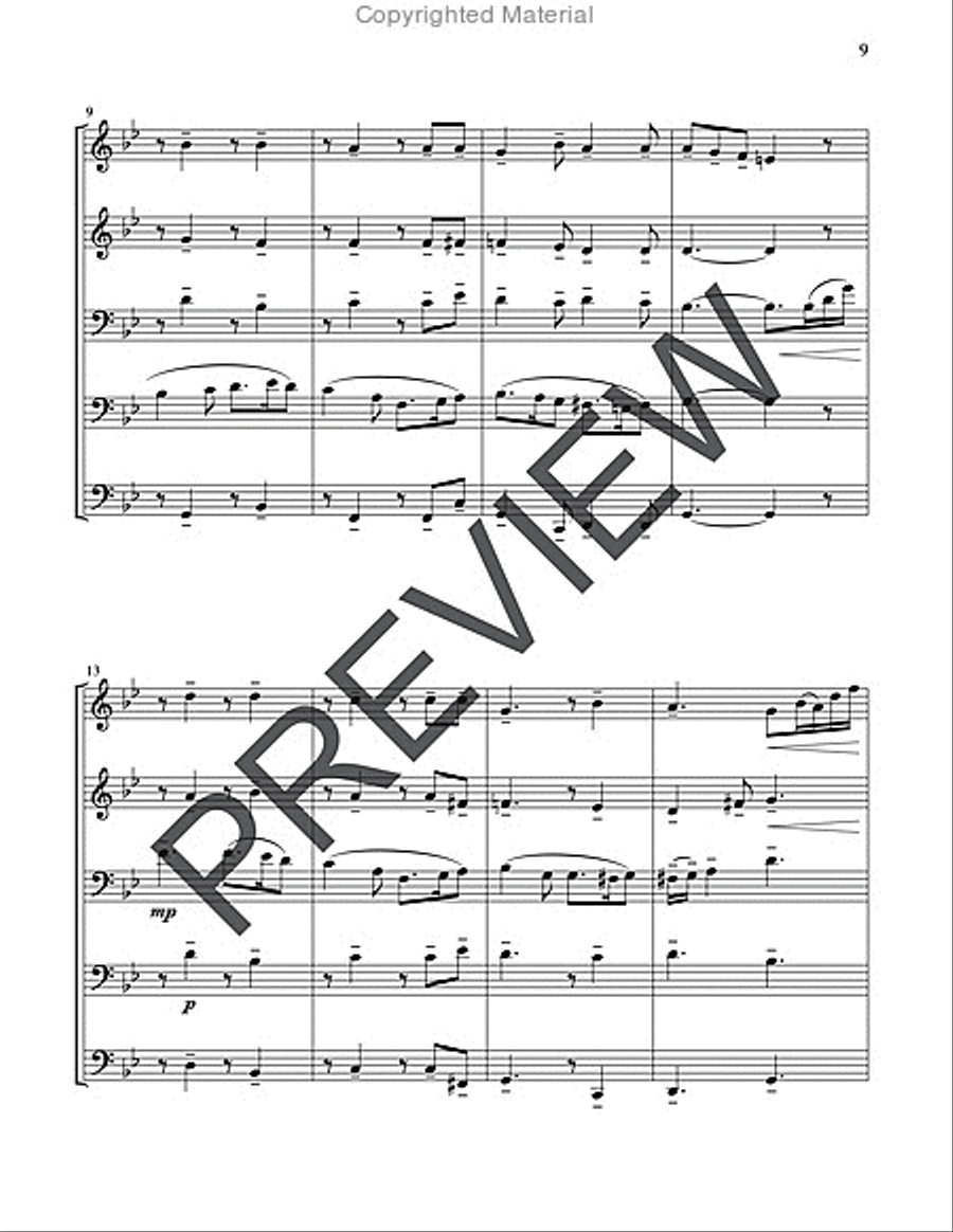 Two English Carols Horn scores gallery preview page 9