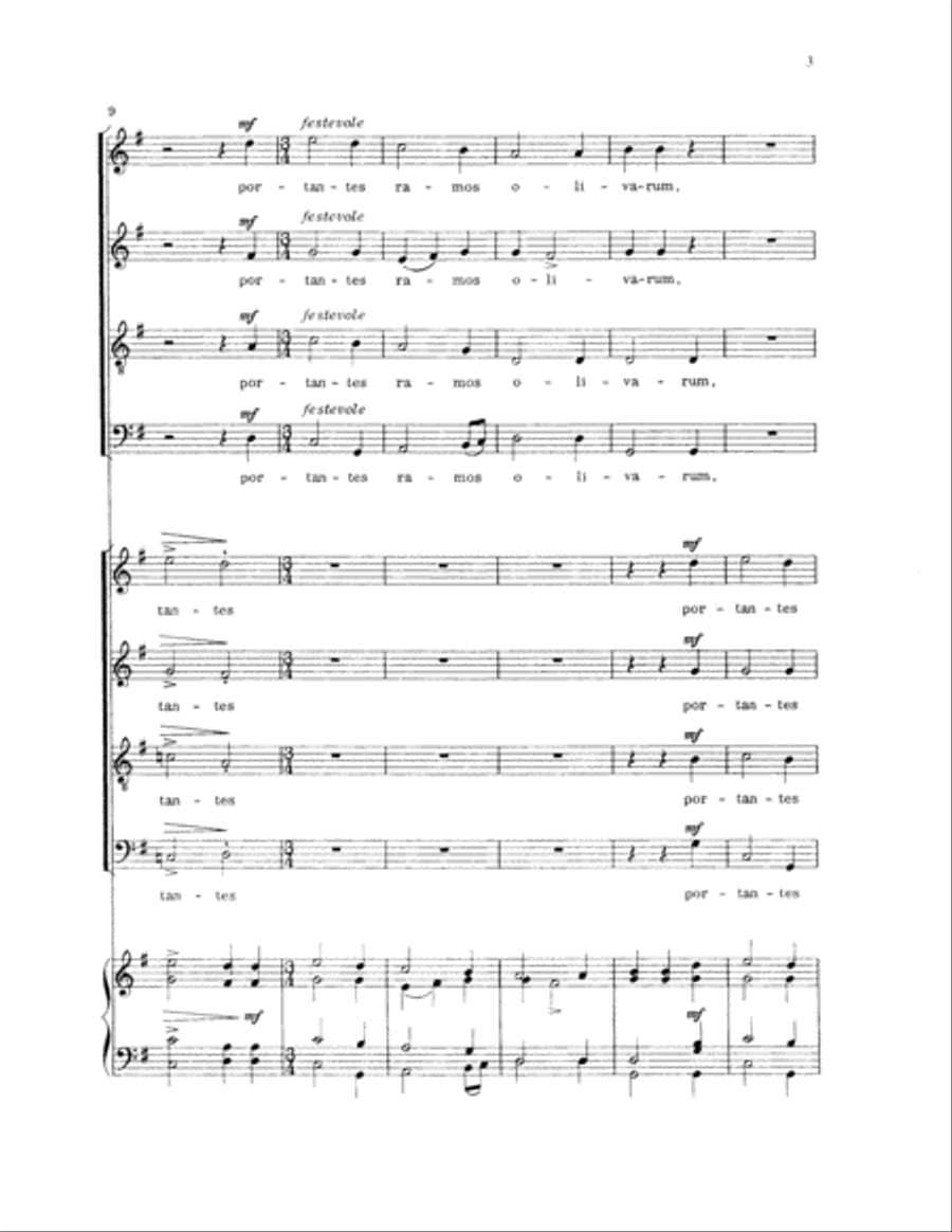 Pueri Hebraeorum 4-Part scores gallery preview page 4