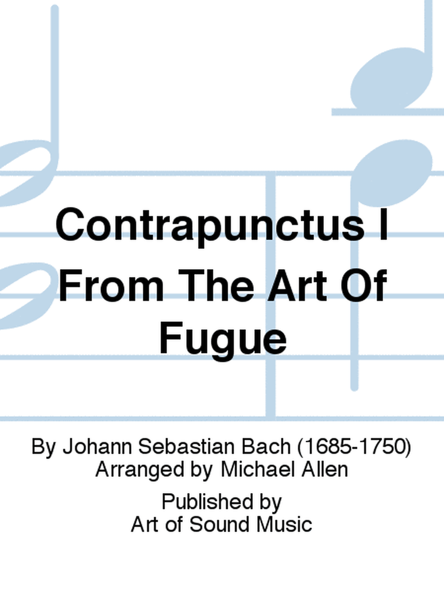 Contrapunctus I From The Art Of Fugue