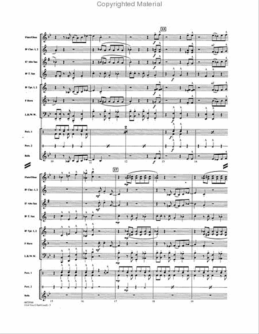 I Got You (I Feel Good) Concert Band scores gallery preview page 3