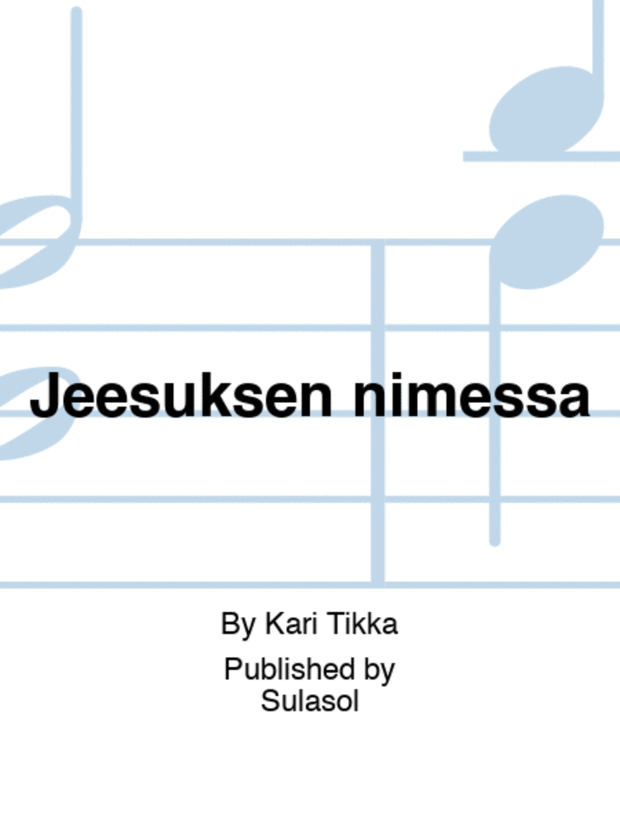 Jeesuksen nimessä Voice Solo scores gallery preview page 1