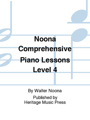 Book cover for Noona Comprehensive Piano Lessons Level 4