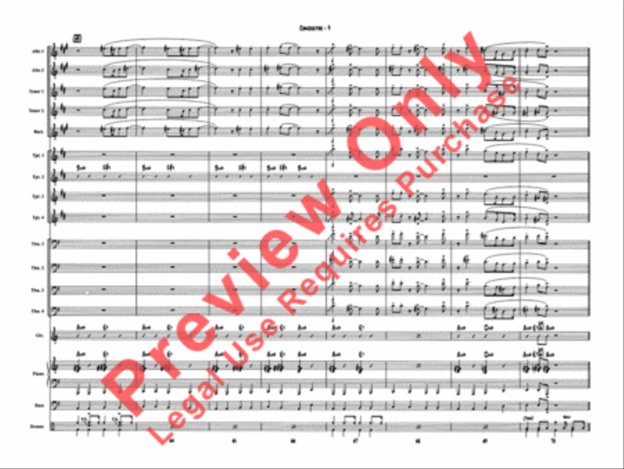 Sing, Sing, Sing Jazz Ensemble scores gallery preview page 12