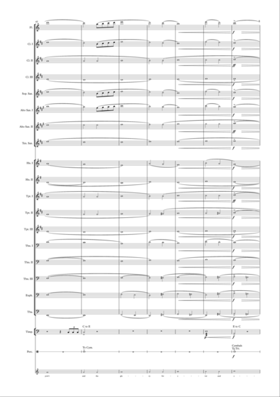 The Lord's Prayer The Lord's Prayer Concert Band scores gallery preview page 5