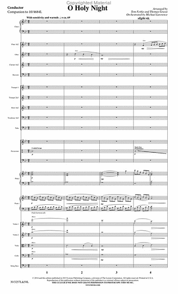O Holy Night - Orchestral Score and Parts image number null