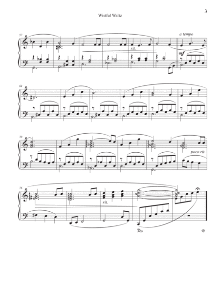 Three Wondering Waltzes for Piano image number null