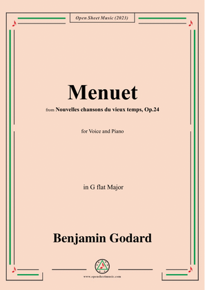 B. Godard-Menuet,in G flat Major,Op.24 No.3