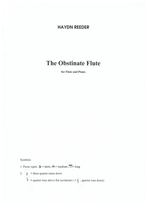 The Obstinate Flute, for flute and piano