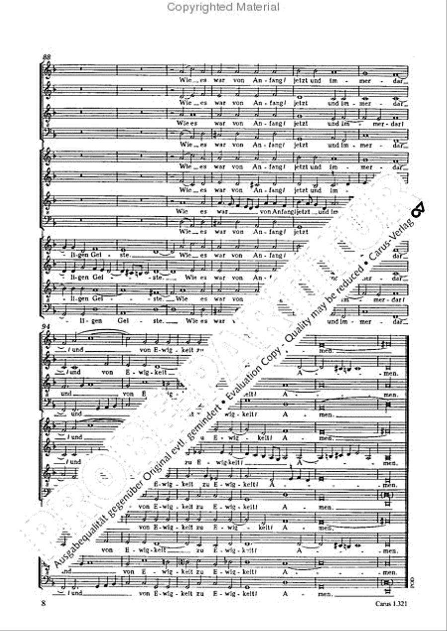 All my spirit exalts my Saviour (Meine Seele erhebt den Herren) 4-Part scores gallery preview page 9