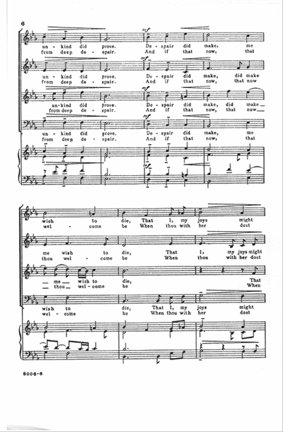 Awake, Sweet Love Awake, Sweet Love 4-Part scores gallery preview page 6