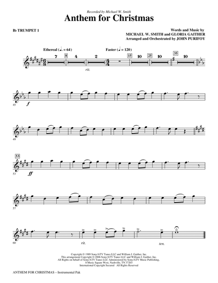 Anthem for Christmas - Bb Trumpet 1