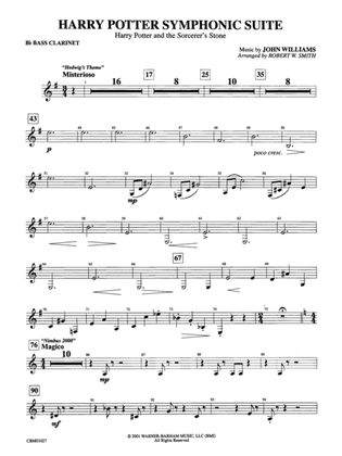 Harry Potter Symphonic Suite: B-flat Bass Clarinet