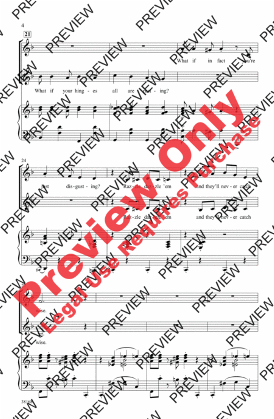 Razzle Dazzle Razzle Dazzle Women's Choir scores gallery preview page 4