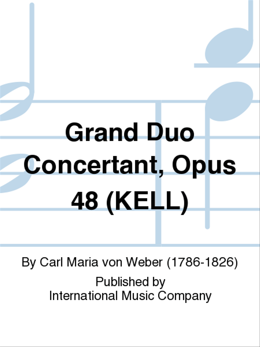 Grand Duo Concertant, Opus 48 Clarinet Solo scores gallery preview page 1