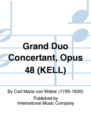 Book cover for Grand Duo Concertant, Opus 48