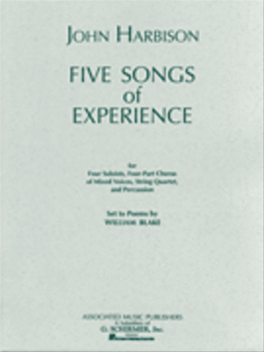 Five Songs of Experience 4-Part scores gallery preview page 1