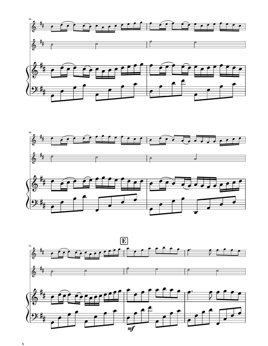 Canon in D - Violin Duet String Duet scores gallery preview page 6