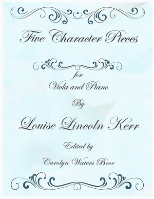 Five Character Pieces for Viola and Piano
