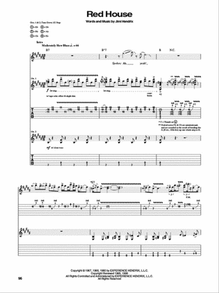 Jimi Hendrix – Smash Hits Electric Guitar scores gallery preview page 4
