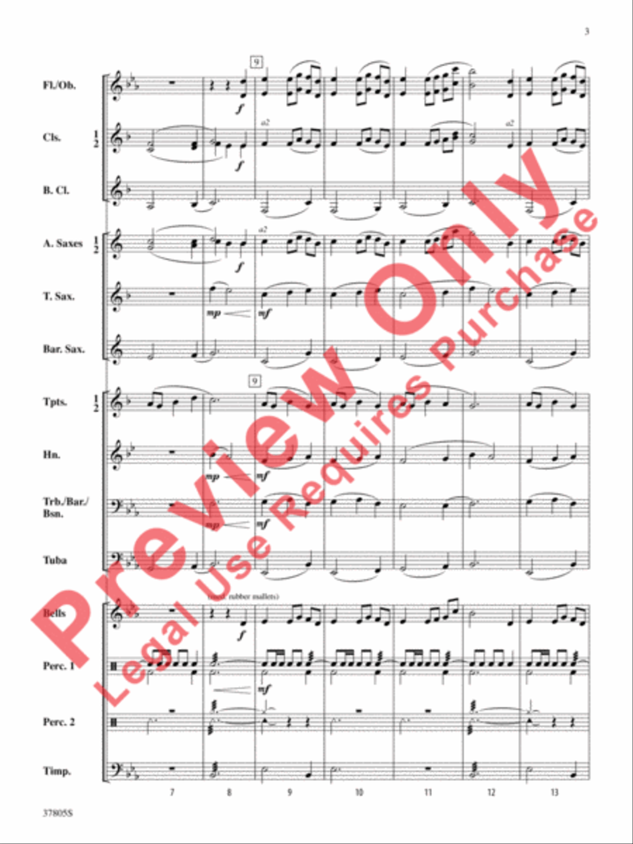 Daydreaming Concert Band scores gallery preview page 4
