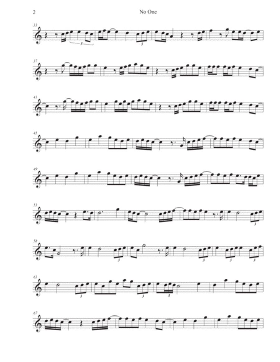 No One Oboe Solo scores gallery preview page 2
