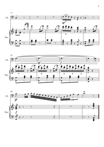 Giuseppe Verdi - La donna e mobile (Rigoletto) Double Bass - C Key image number null