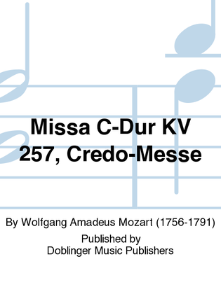 Book cover for Missa C-Dur KV 257, Credo-Messe