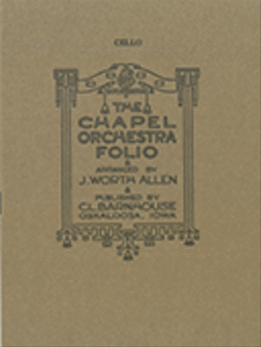 Chapel Orchestra Folio B-Flat Clarinet - Sheet Music