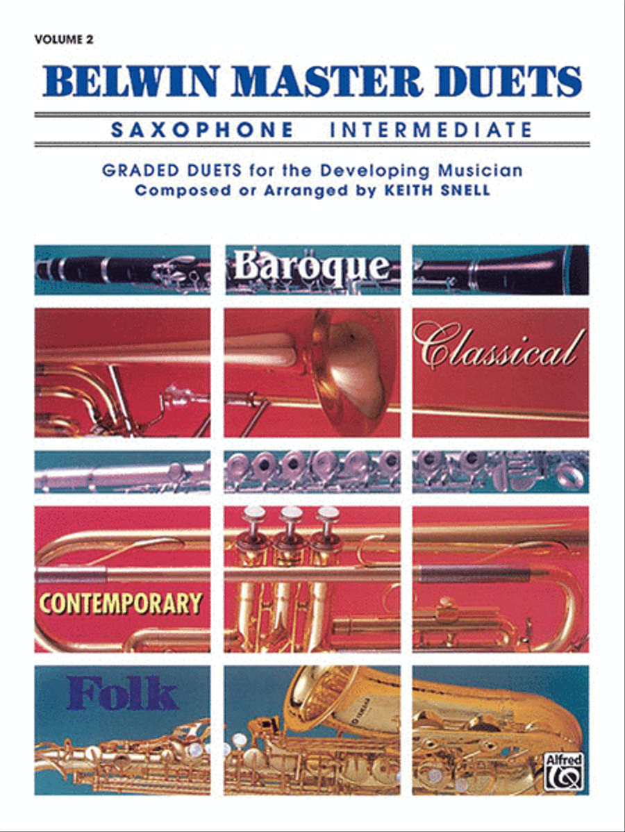 Belwin Master Duets (Saxophone), Volume 2 Woodwind Duet scores gallery preview page 1