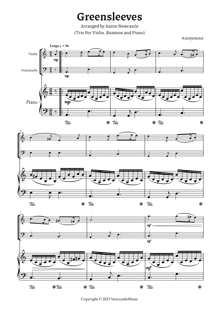 Greensleeves Chamber Music scores gallery preview page 1