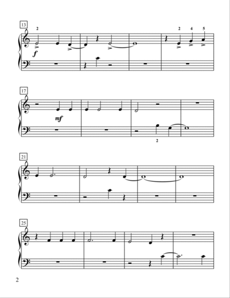 Pokemon (dance Mix) Easy Piano scores gallery preview page 2