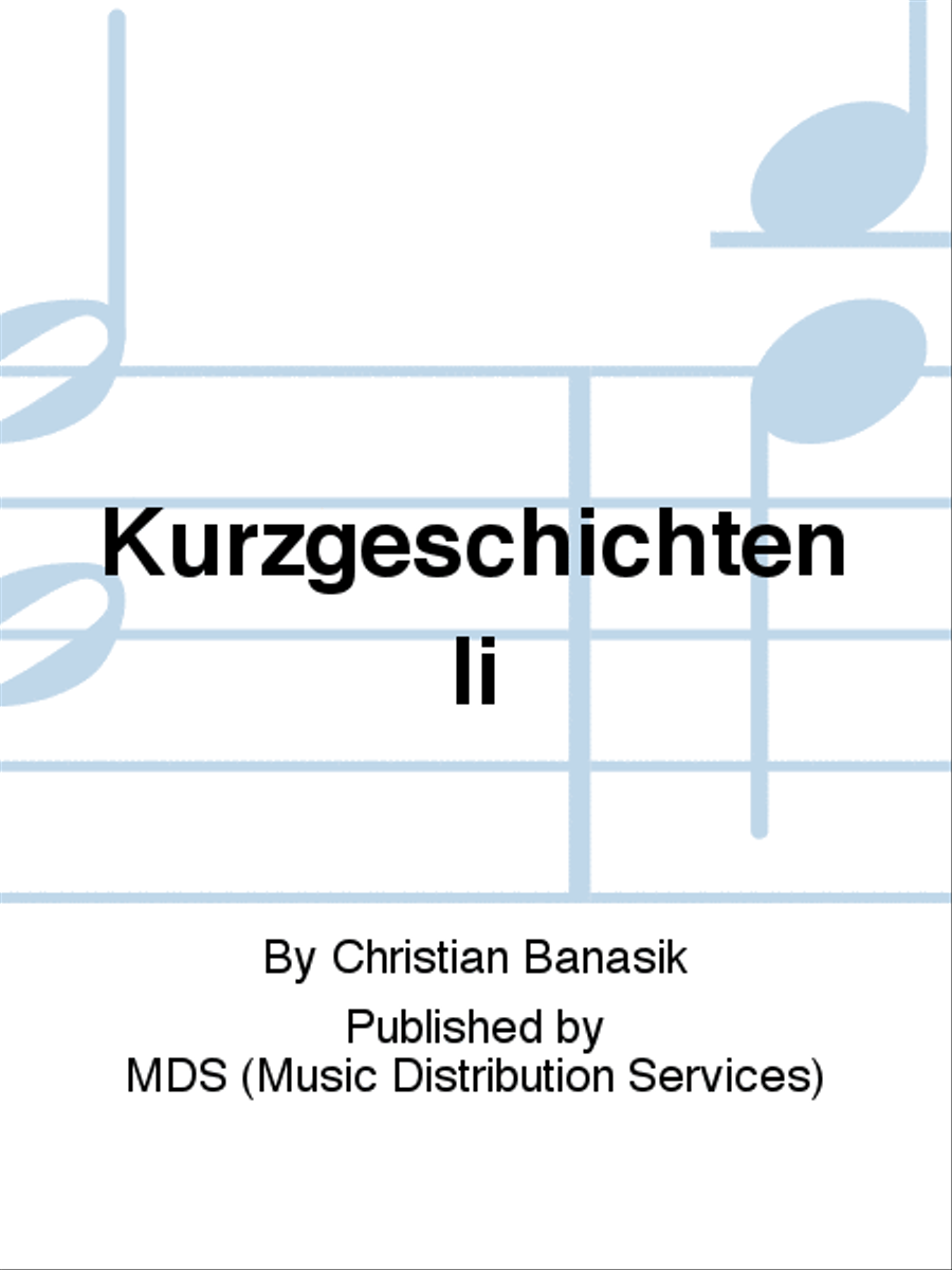 Kurzgeschichten II Kurzgeschichten II Piano Solo scores gallery preview page 1