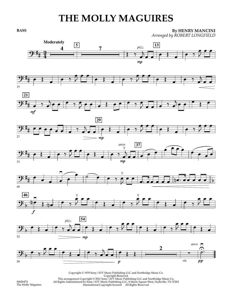 The Molly Maguires - Bass Orchestra scores gallery preview page 1
