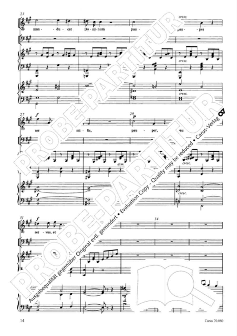 Five Short Sacred Compositions (Funf kleinere Kirchenwerke) Score scores gallery preview page 28