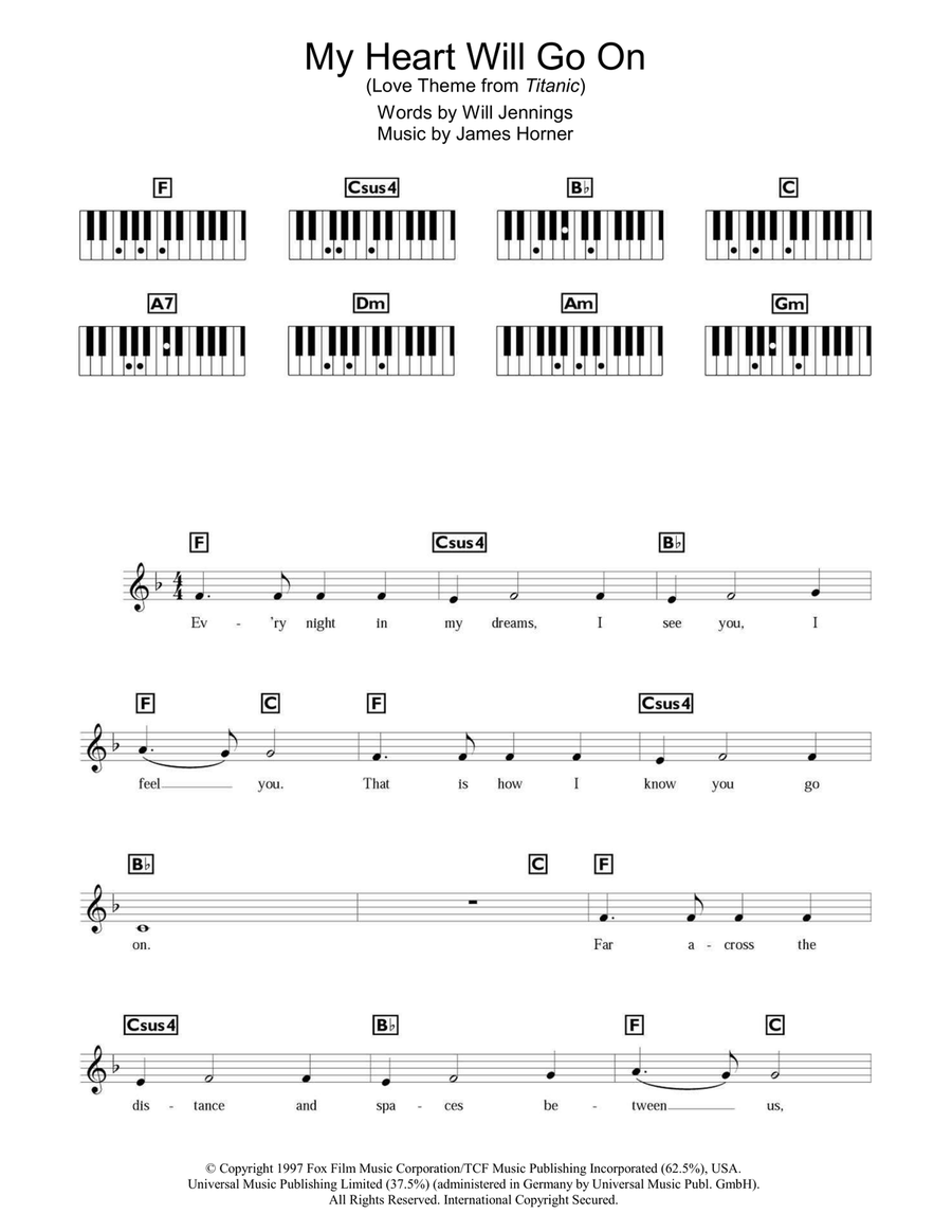 My heart will go on piano beginner 2025