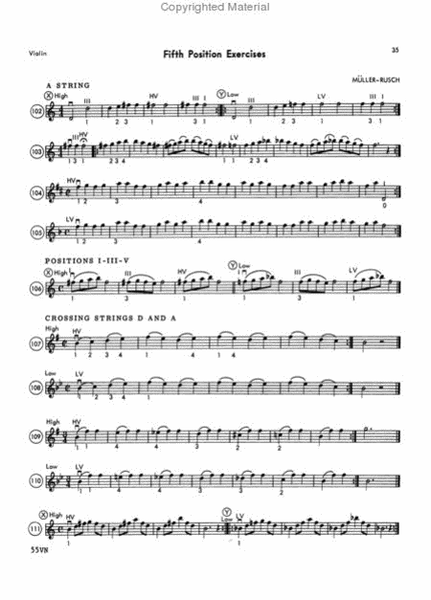 Muller-Rusch String Method Book 5 - Violin