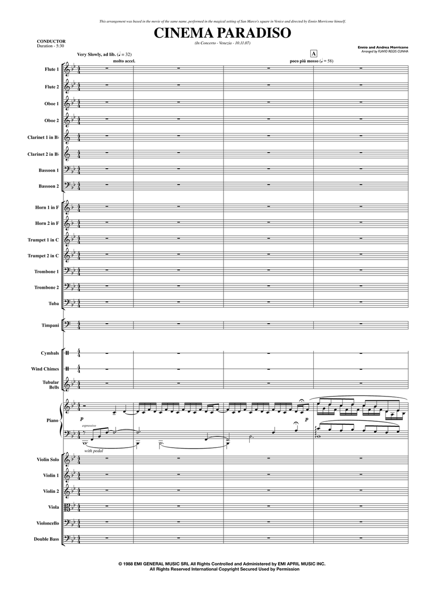 Cinema Paradiso Full Orchestra scores gallery preview page 3