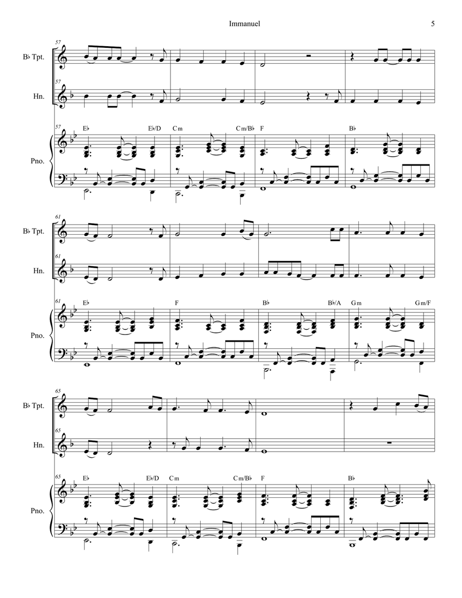 Immanuel Immanuel Brass Duet scores gallery preview page 5