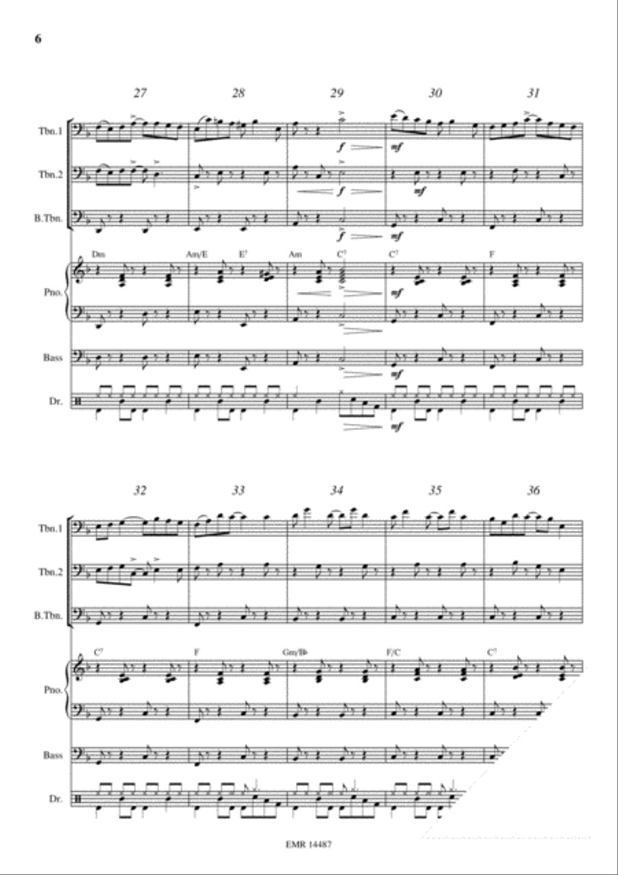 Elite Syncopations Trombone Trio scores gallery preview page 6