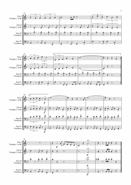 La Paloma - Spanish Habanera - Brass Quartet H - Arrangement: Thomas H. Graf