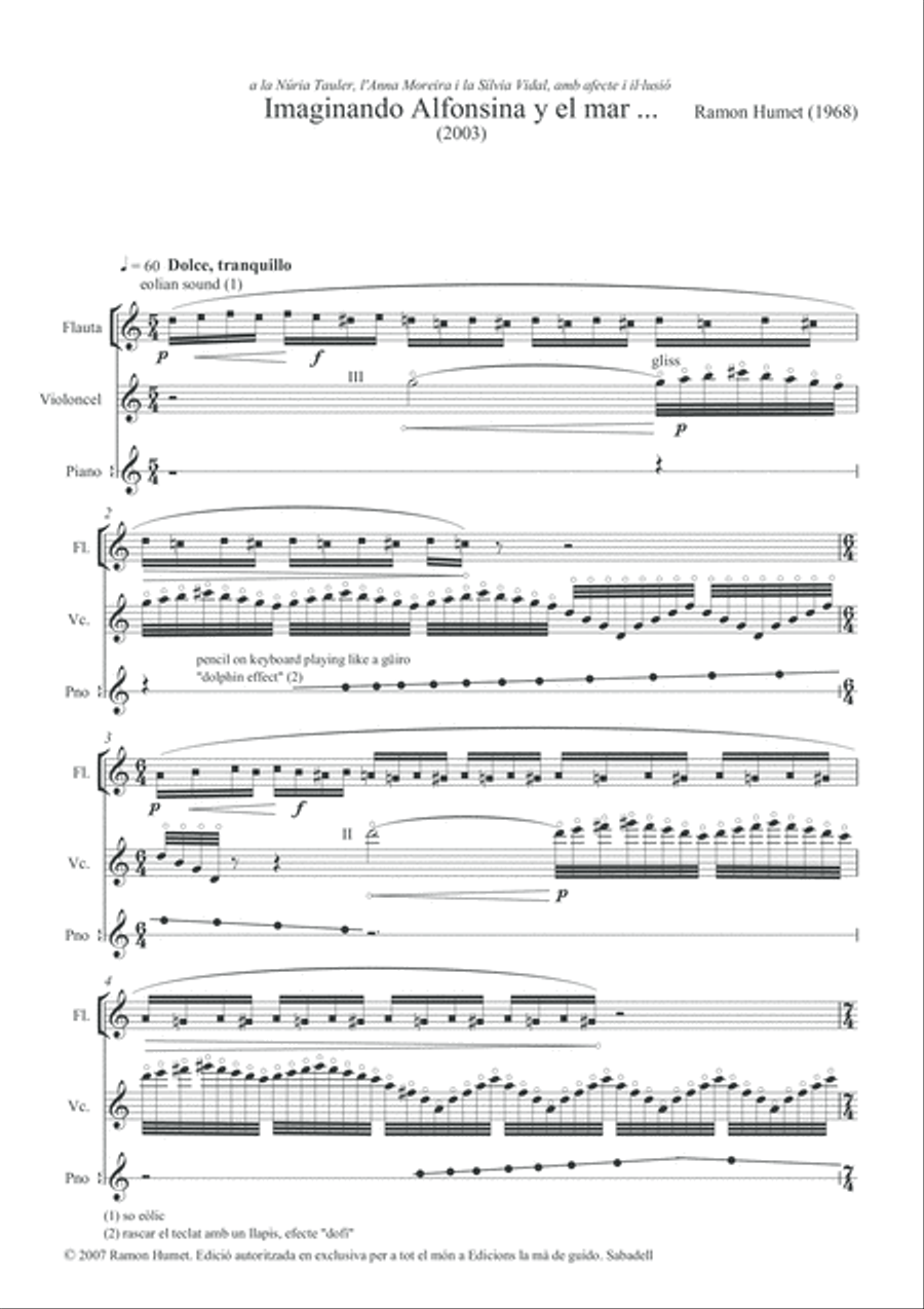 Imaginando Alfonsina y el mar... Imaginando Alfonsina y el mar... Flute scores gallery preview page 5