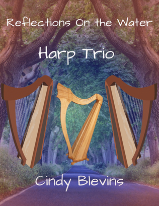 Book cover for Reflections on the Water, for Harp Trio